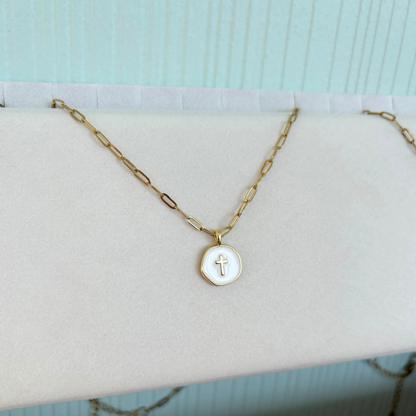 The Alabaster Cross Necklace