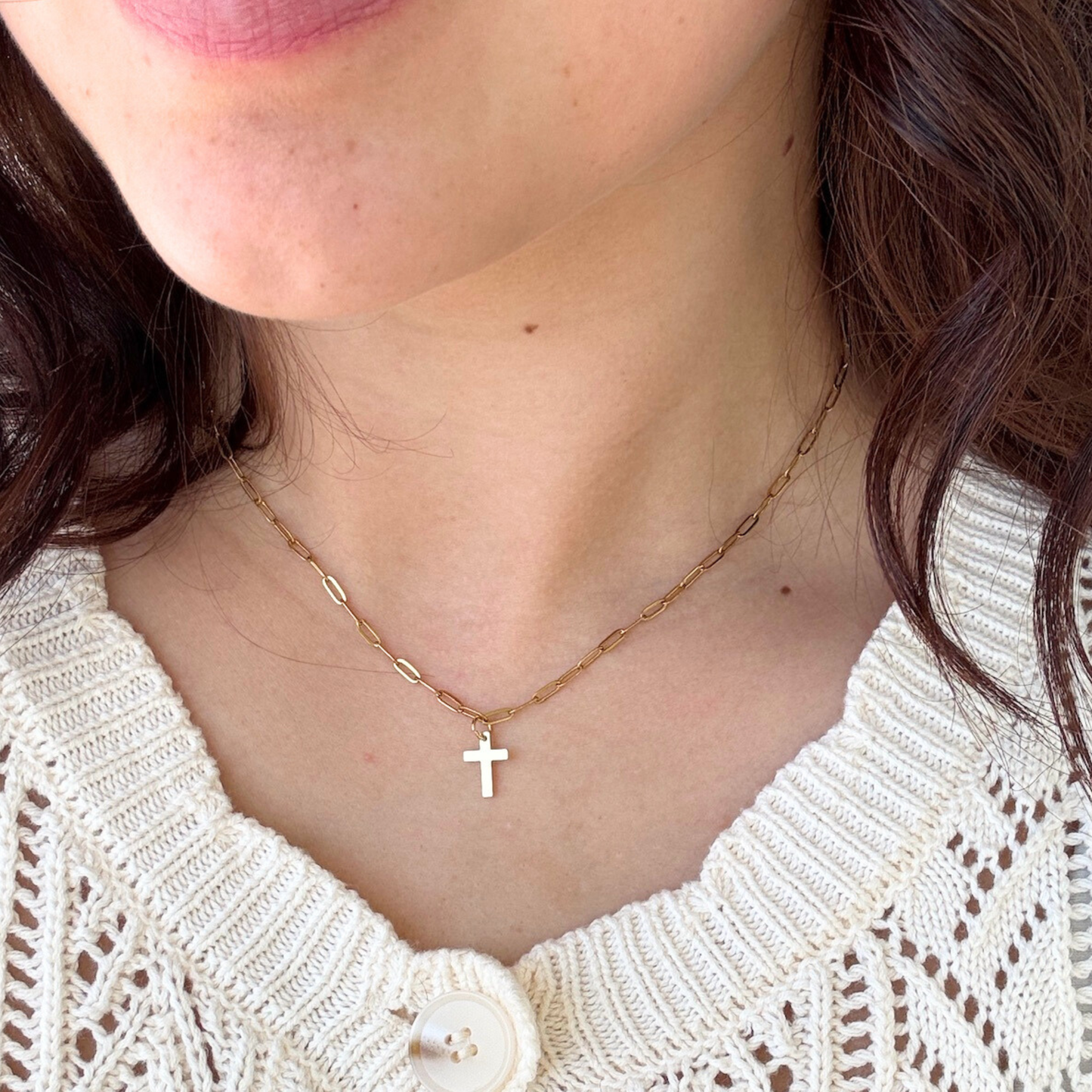 The Cornerstone Cross Necklace