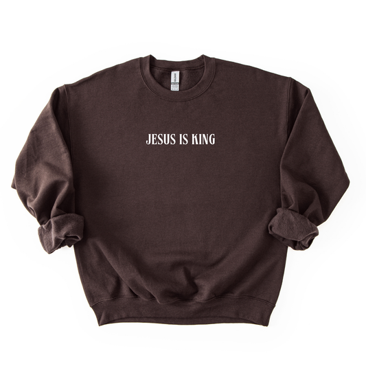 JESUS IS KING Crew Sweatshirt