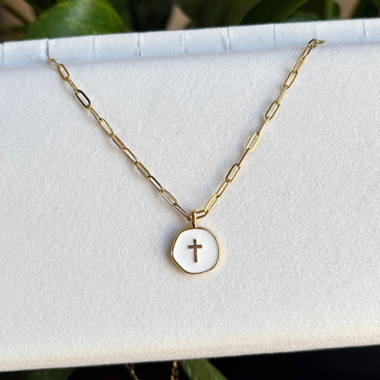 The Alabaster Cross Necklace